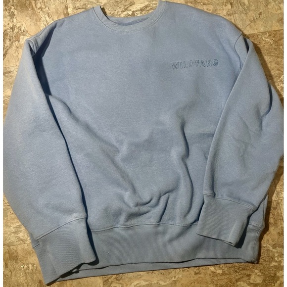 Wildfang Tops - WILDFANG Crewneck Sweatshirt Women's Size Medium Blue Pullover Embroidered Logo